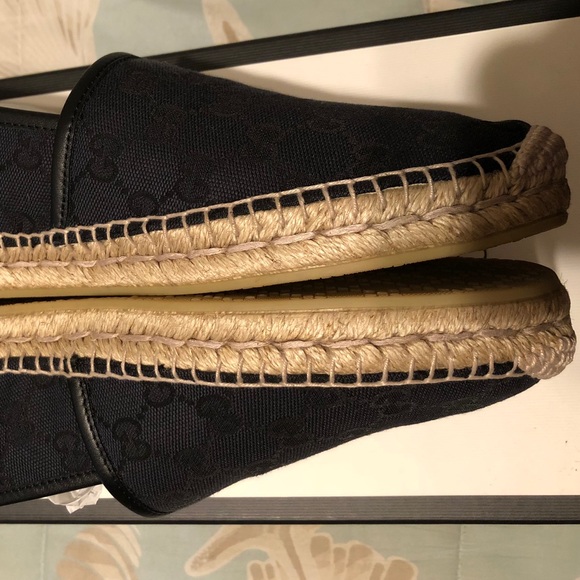 SOLD Gucci Black Web Espadrilles - Picture 5 of 8